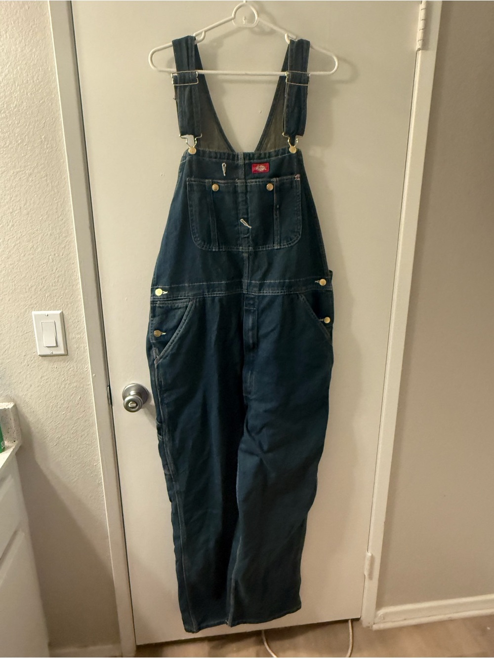 Dark Blue Denim Overalls